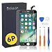 Produktbild bokman für  iPhone 6 Plus Schwarz Display Ersatzbildschirm LCD Glas Touchscreen Front Komplettes Glas mit Werkzeuge