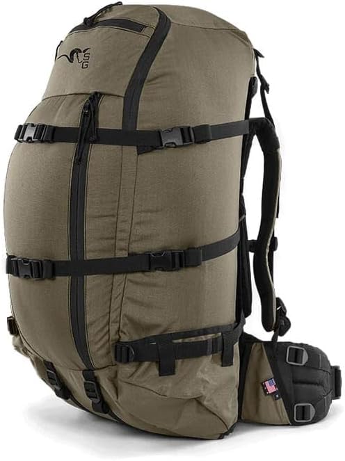Stone Glacier Col 4800 Backpack with Xcurve Frame, 4800 Cubic Inches, Ranger Large, 150+ lb Load, Hydration Compatible, Made in USA (50105-RG-L)