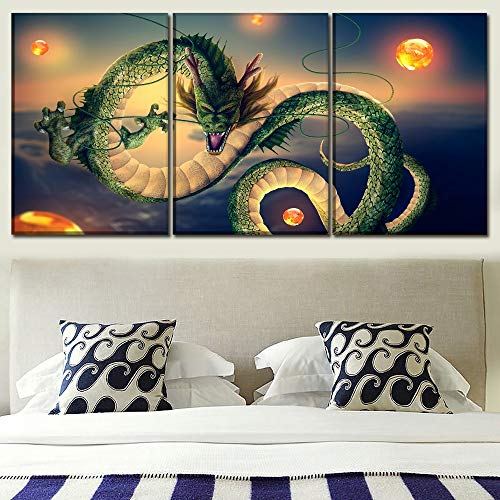 Tableau Triptyque Mural Salon 3 Panneaux Design Moderne Toile Animation