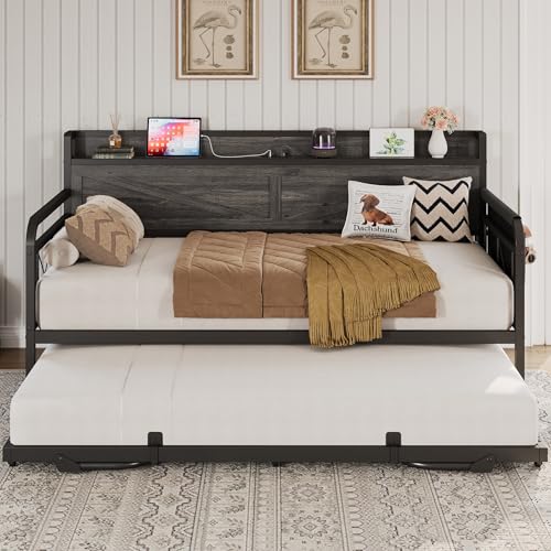 LIKIMIO Twin Daybed with Storage & Charging