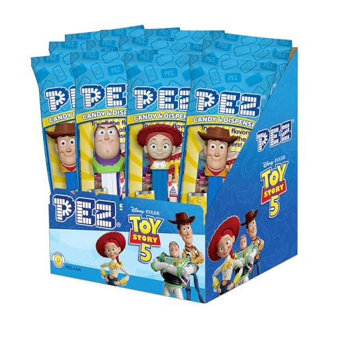 Image of Disney Pixar's Toy Story 5 PEZ Party Pack, 12-Pack | Individually Wrapped, Candy Refills Included, Assorted Characters