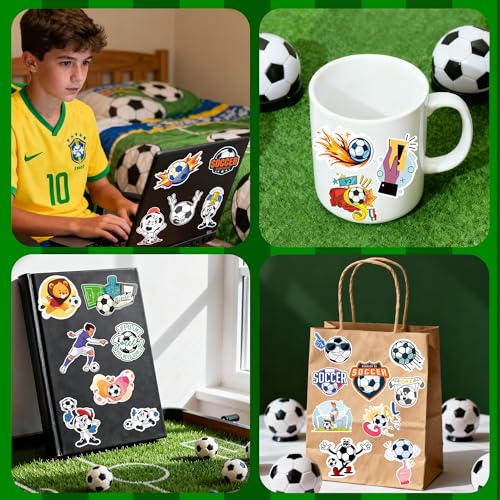 Soccer Party Favors - 100 PCS Soccer Stickers for Kids | 2026 World Game Cup Merchandise Gifts Activities Birthday Toys Games Crafts for Goodie Bags Gift Bags - Image 5