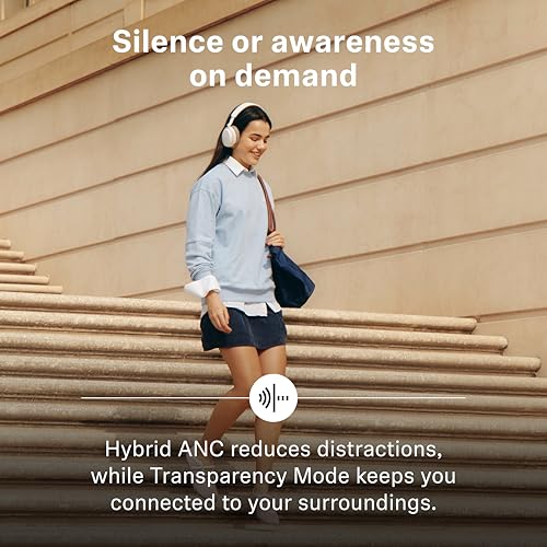 Image of Sennheiser ACCENTUM Wireless Bluetooth Headphones Noise Cancelling - Up to 50HR Playtime, Hybrid Noise Cancelling (ANC), All-Day Comfort, Bluetooth Over Ear Headphones for School, Traveling, Black