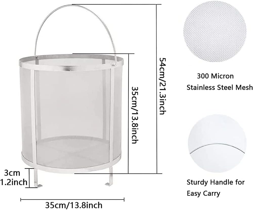 Wine Brewing Filter and Bar Tool Filter Bag are Suitable for Brewing and Filtering of Self-Made Teapot with Jelly and Jam,35cm