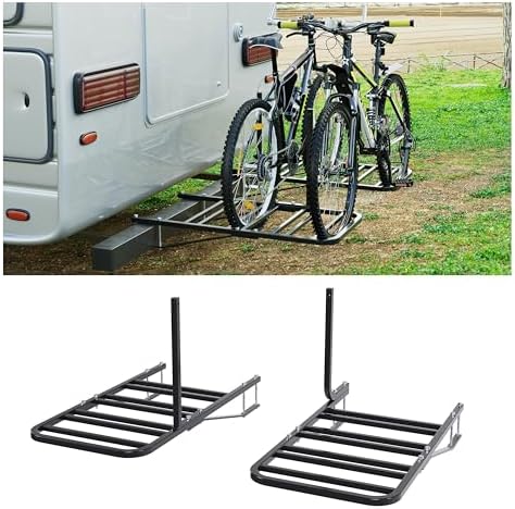 ECOTRIC RV Bicycle Carrier Rack Camper Trailer Rear Bike Mount Ra...
