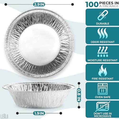 Leglo B00TMJ56UE Silver Aluminum Foil Tart Pan thumb #1