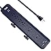 KMC 6-Outlet Surge Protector Power Strip Clamp Mount 7 Feet Cord with 2.4A 2-Port USB Charging Station …