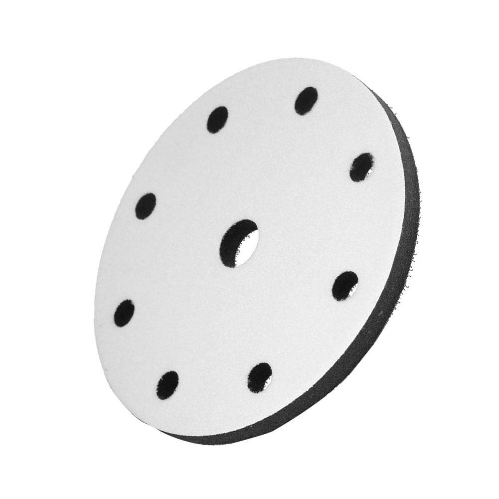 Hilitand 9 Holes 150Mm Diameter Soft Buffer Sponge Interface Cushion Pad For Sanding Pads Sanding Soft Pad For Pneumatic Electric Machine (9 Holes)