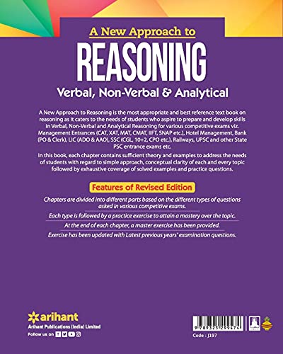 Arihant A New Approach to Reasoning 2025 Revised Edition - Image 3