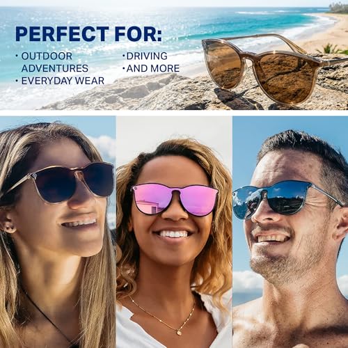 Image of Blenders Eyewear North Park X2 - Polarized Sunglasses - Classic Shape, Mixed Metal Frame - 100% UV Protection