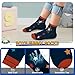 hometrixx 6 Pairs Kids Boys Ankle Socks Low Cut Cartoon Playful Star Prints Breathable No Show Socks aged for 2-5T