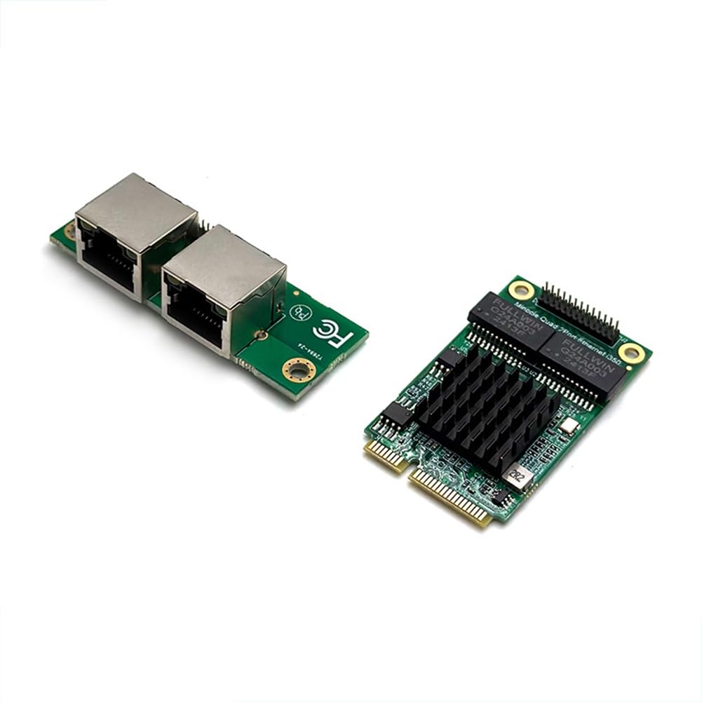 Adattatore di Rete Mini PCIE A Doppia Porta RJ45 Gigabit Ethernet I350-AM2 Scheda di Rete per Server Cablata A 2 Porte