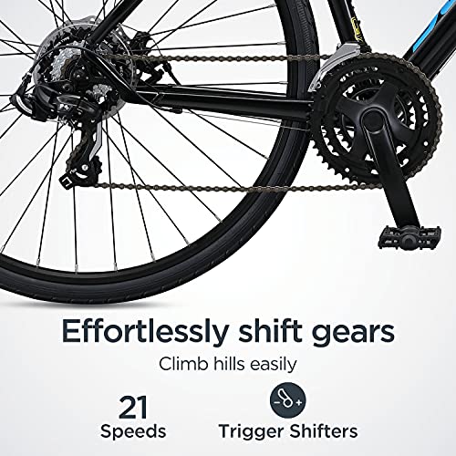 Schwinn Vantage Men and Women Adult Sport Hybrid Bike, 21 or