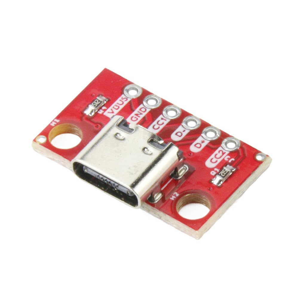 PENGLIN 5 pezzi USB tipo C Breakout Board Seriale Breakout Presa 16P 2,54 mm PCB Converter Board