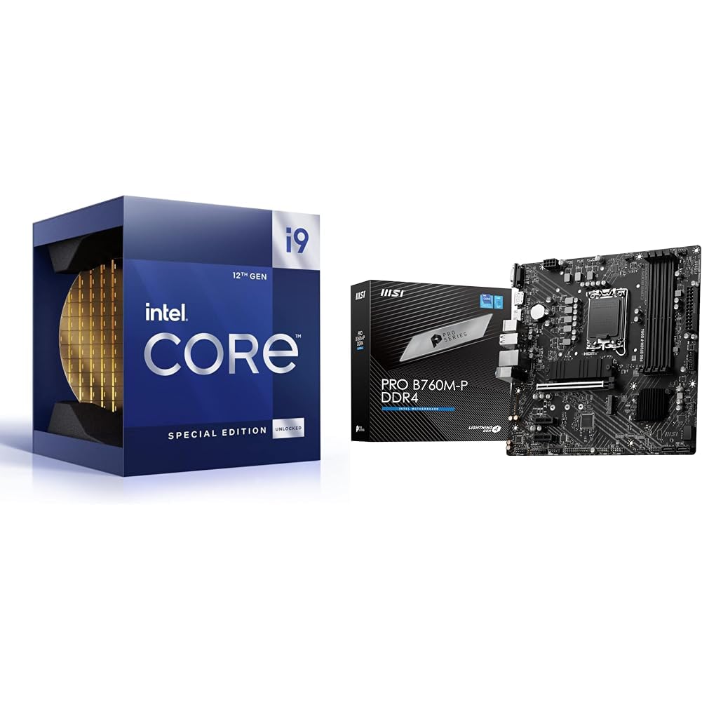 Intel Core i9-12900KS Gaming Desktop Processor + MSI PRO B760M-P DDR4 ProSeries Motherboard