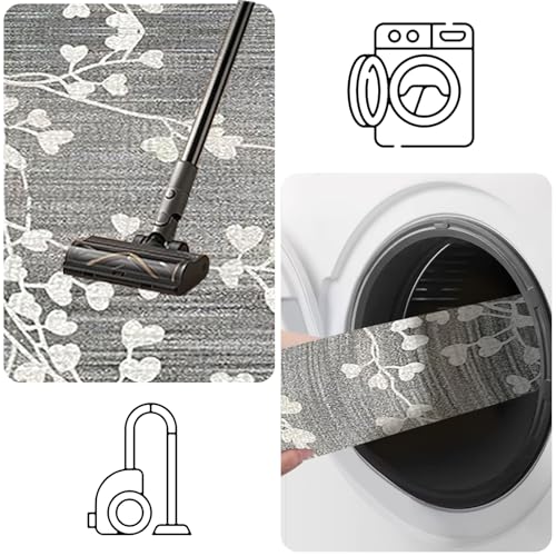 Alfombra de corredor pelo corto lavable para solucionar las manchas en pasillo y cocina 8