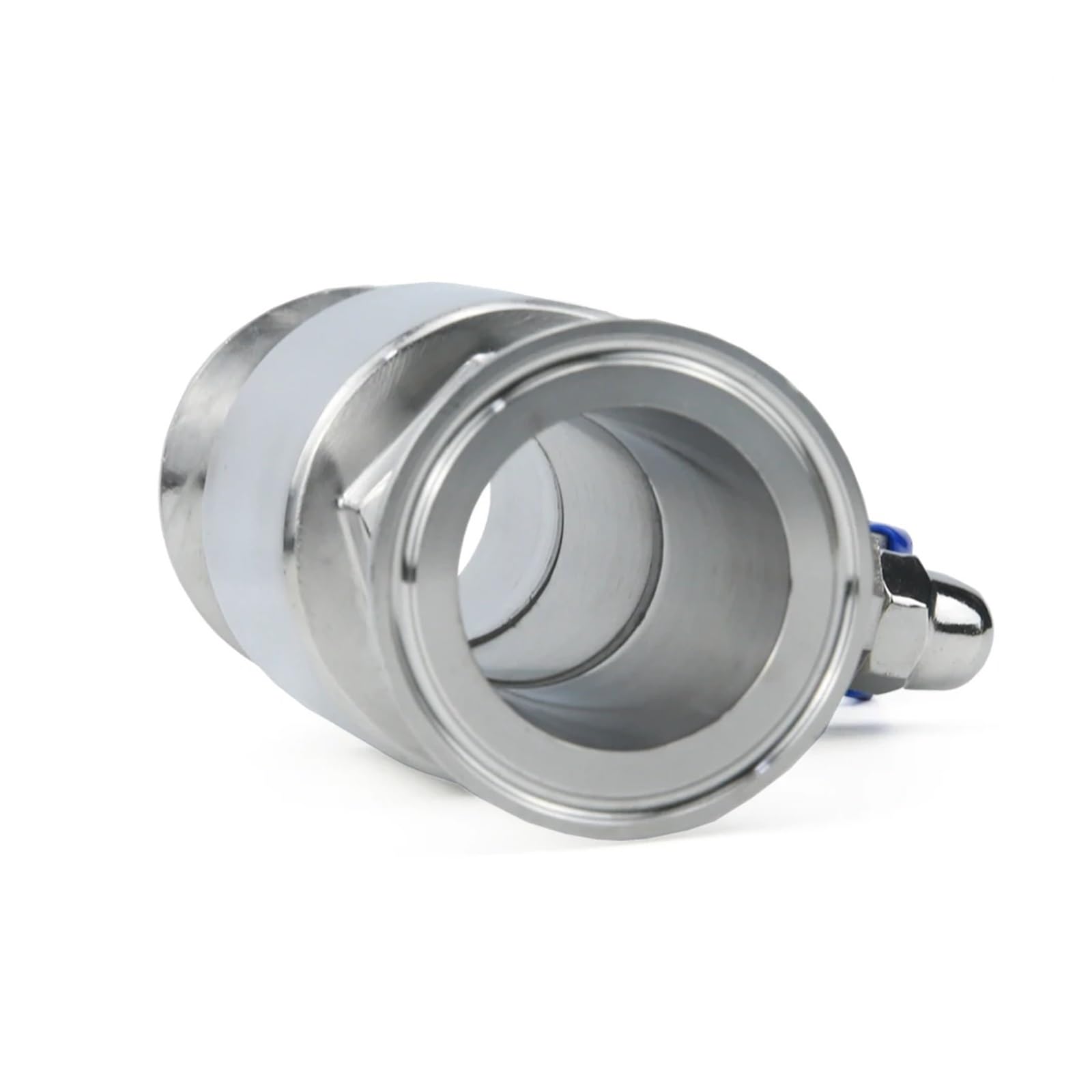 Llave de paso agua Válvula De Bola Sanitaria Acero Inoxidable 304 19 Mm, 3/4", 1", 1-1/2", 2", Tipo Tri Clamp, Casquillo 50,5 Mm/64(25mm x Ferrule 50.5)