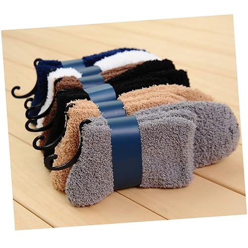 1 Pair Ankle Socks Fluufy Socks Men Winter Bed Sleep Coral Fleece Floor2