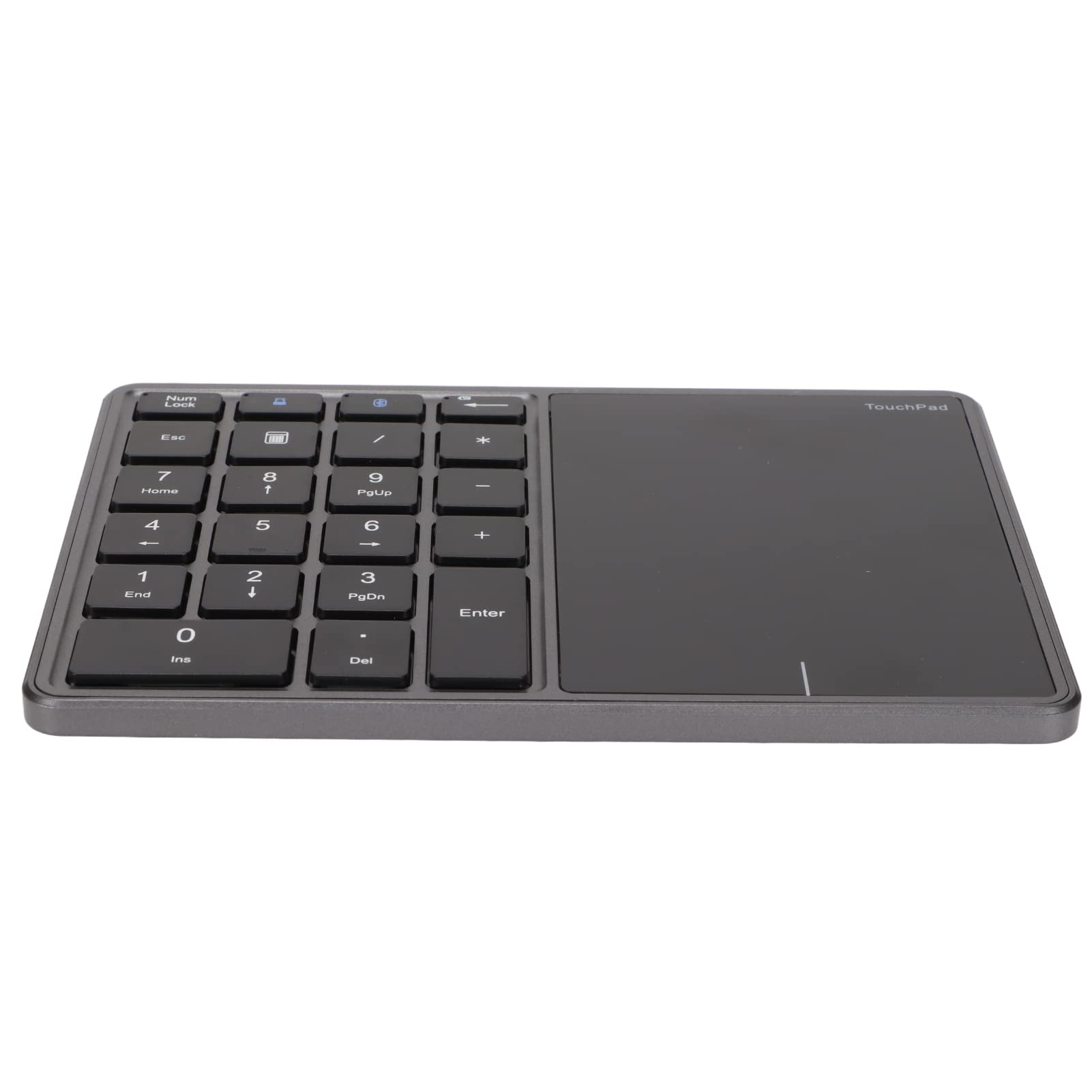 Yinhing Tastierino Numerico da 2 Pollici con Touchpad Connettività modalità 4.2 Grigio Ferro Batteria Ricaricabile da 500 MAh Tastiera Numerica Portatile per OS X (Grigio Ferro)