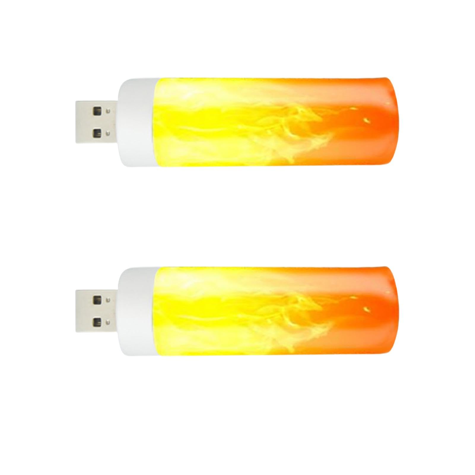 LED Flame Effect Light Bulb - 1W USB Rechargeable LED Flame Bulb, like Lantern with White color, Natural Effect, Decorative Fireplace Light for Room, Party, Bar Decor