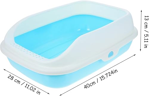 Miniatura 2 de BUGUUYO Caja de arena para gatos Bandeja de arena para gatos, bandeja de inodoro para gatos, bandeja de inodoro para mascotas, bandeja de inodoro