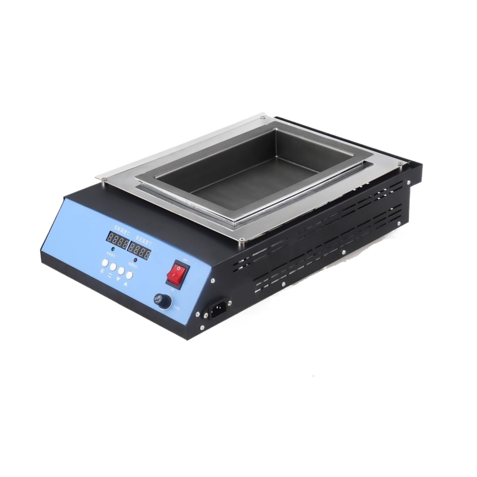 Solder Pot, Pot di saldatura in vaso di stagno puro da 1800 W Forno di stagno piccolo intelligente con doppio display digitale in lega quadrata per la fusione del metallo