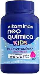 Suplemento Alimentar Kids Imunidades Vitaminas Neo Química 60 comprimidos mastigáveis