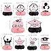 10PCS Graduation Decorations Class of 2025 Centerpieces, Congrats Grad Honeycomb Table Toppers for Graduation Party Favors, 2026 Graduation Party Decorations (10PCS, Pink & Black)