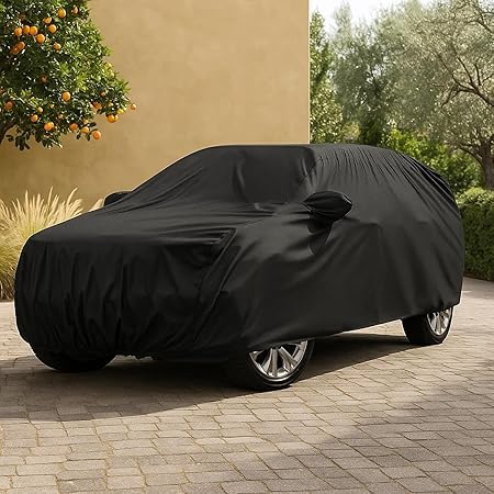 Image of Car Cover for Maruti Suzuki Alto 800, Black, Protective Body Cover