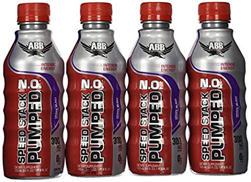 American Body Building (ABB) Speed Stack Pumped N.O., Pre-Workout Energy Shake, High Caffeine