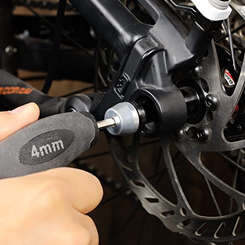 CyclingDeal Trainer Thru Axle - Bike Bicycle 12mm Rear Wheel Skewer for Indoor - Length 166mm to 178mm Boost -Thread Pitch: M12 x P1.5 - Spacers 2.5mm/6mm Included