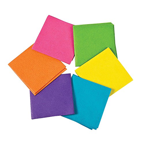 Neon Tissue Paper Squares - Crafts for Kids and Fun Home Activities