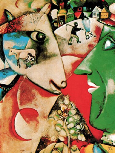 Amazon.com: Picture Peddler I and The Village 1911 by Marc Chagall