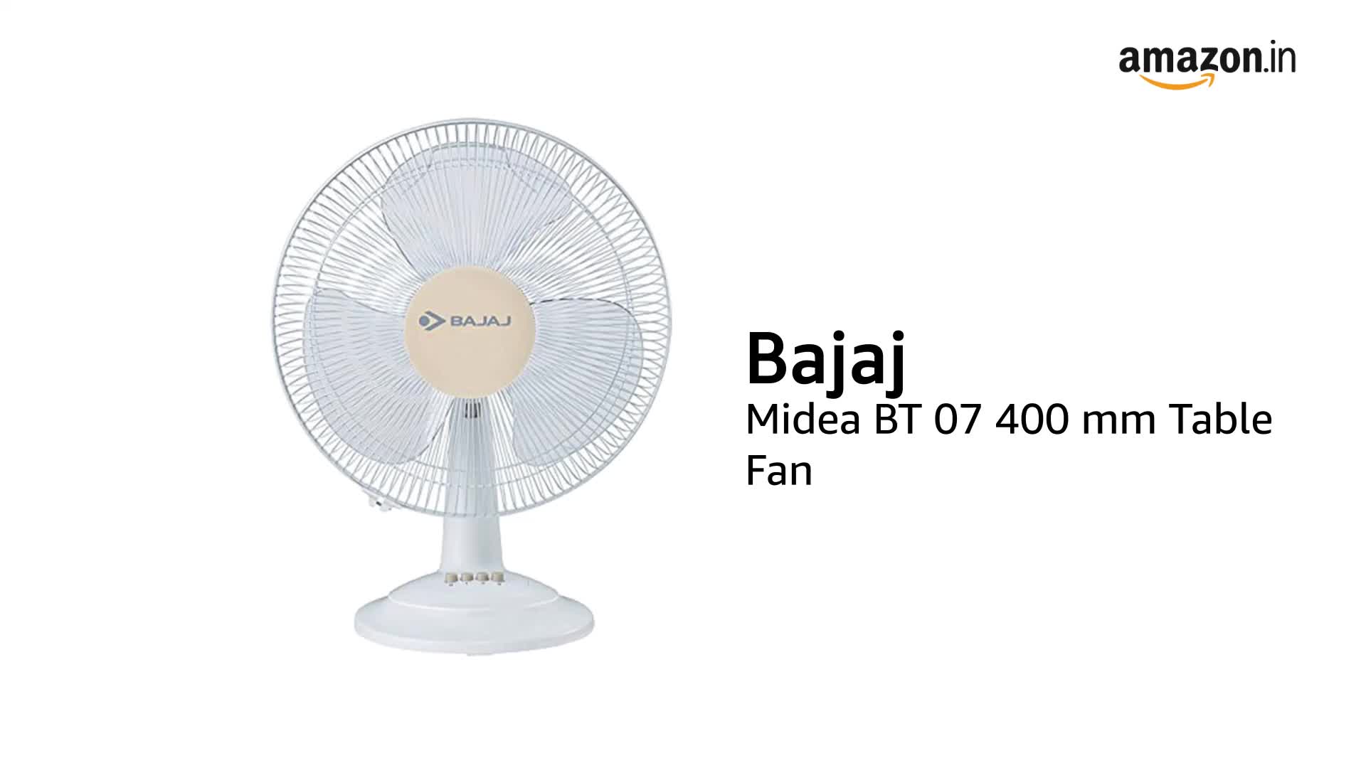 Buy Bajaj Midea BT 07 400mm Table Fan 