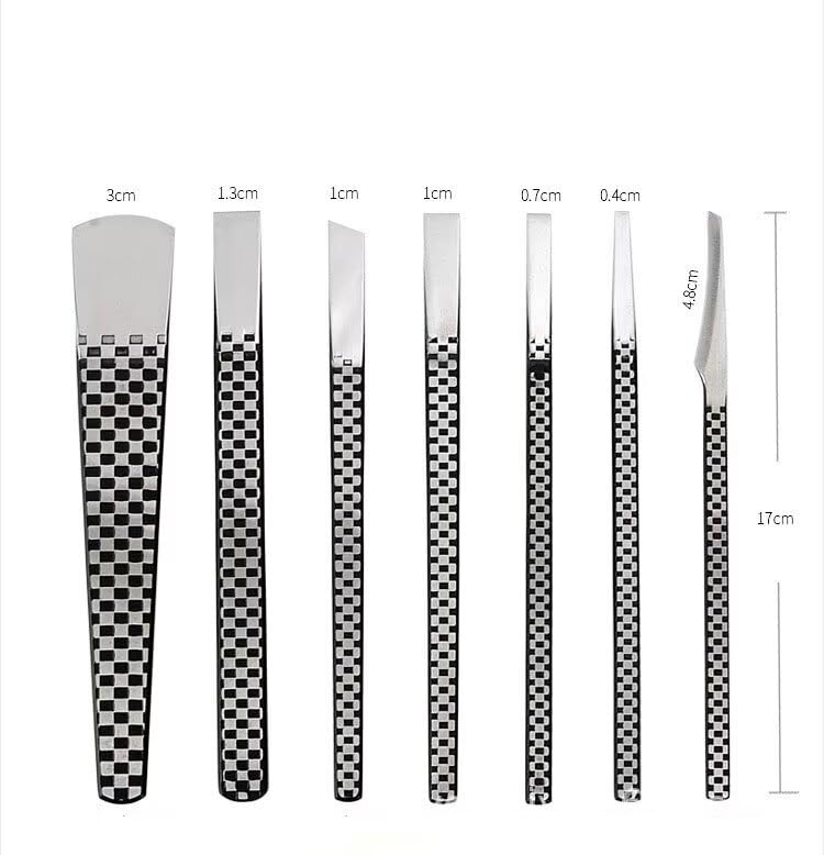 7Pcs Toenail Scraper Feet Nail Ingrown Cuticle Pedicure Knife Set Dead Skin Remover Files Manicure Tools Foot Care Pedicure Tools