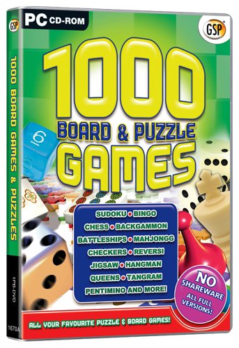 1000 Board and Puzzle Games (PC CD)