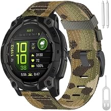Compatible for Garmin Instinct Watch Band 45mm 50mm Men Women,22mm 26mm Pro Tactical Camouflage Rugged Nylon Bands for Instinct 3 Amoled /2/1/Solar/Tactical/Tide/Esports