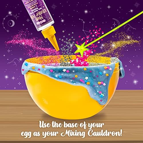 GirlZone Magic Potion Slime Kit, Spellbinding Slime Making Kit to Create 6 Magic Slime Potions and Glow in the Dark Slime, Fun Gift Idea & Kids Craft