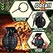 Sratte 20 Pcs Grenade Toy Plastic Hand Grenades with Realistic Sound Effects and Flashing Light Halloween Toy Grenades Fake Grenade Military Toys for Kids Pretend Army Role Play Prop(Black)