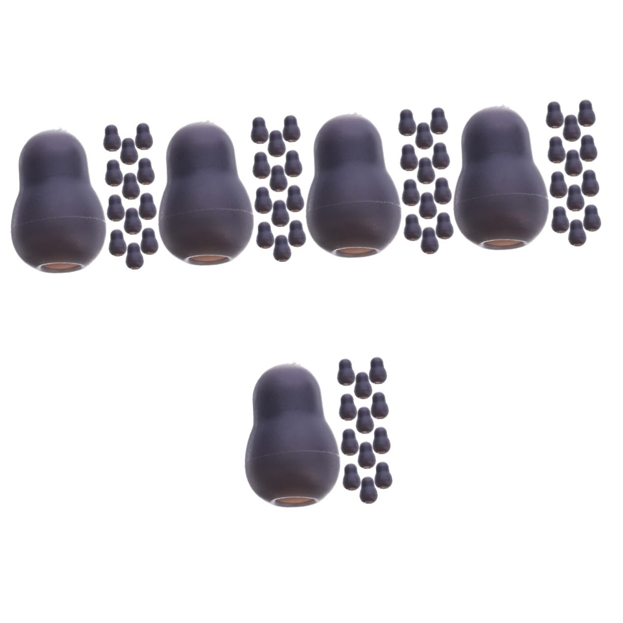Cabilock 5 Series Para Los Estetoscopio Puntas De Auriculares Iii Punta De Oído De Repuesto Consejos De Reemplazo De Auriculares De Polivinilo Gris 10 Pares*5