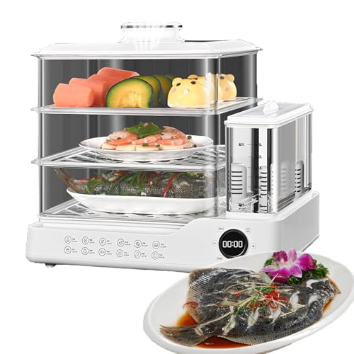 Vaporizador Digital De Vidrio, 1.5l con Vaporizadores Digitales De 2 Niveles con Reserva De 12h, 12 Modos Vaporizadores De Verduras De Calentamiento Rápido Base De Acero Inoxidable con Protección