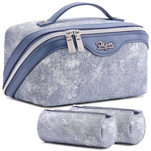 Travel Makeup Bag Cosmetic Bags for Women: 3 Sets Large