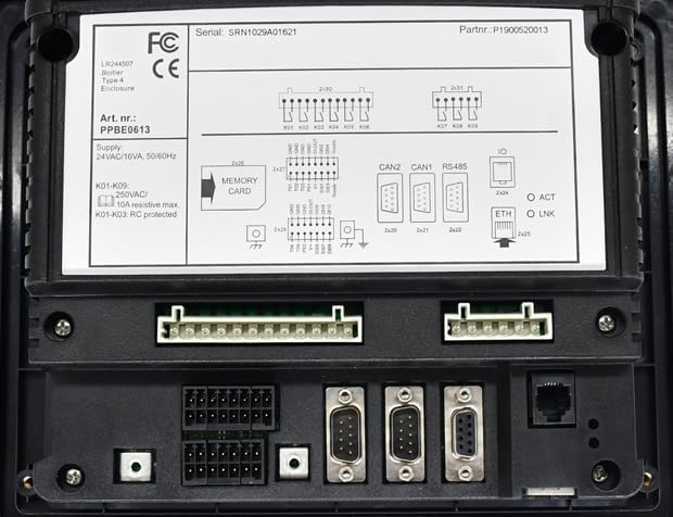 Rear view of the YUXSOUQ Compressor Controller showing various ports and labels.