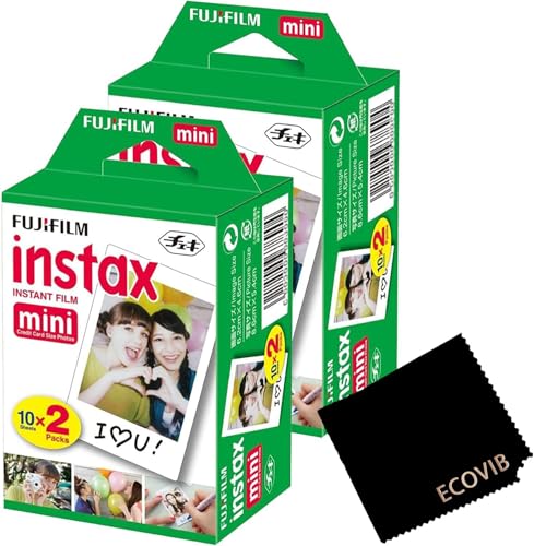 Fujifilm Mini Instant Film, 2 x 10 Shoots, 40 Exposures (2 Boxes) - image 1