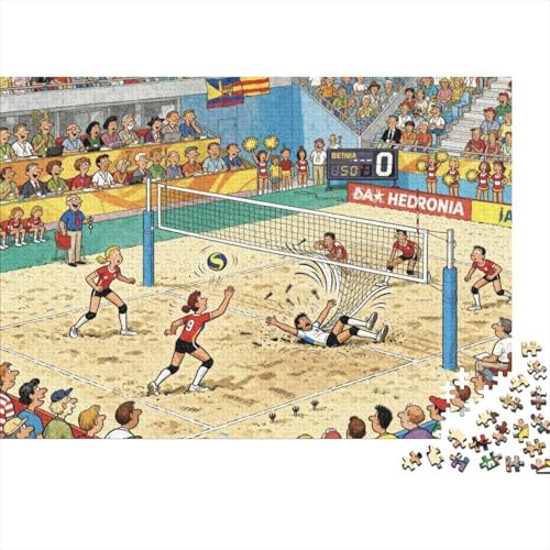 Puzzle de madera de 1000 piezas premium e impermeable de voleibol de playa 2