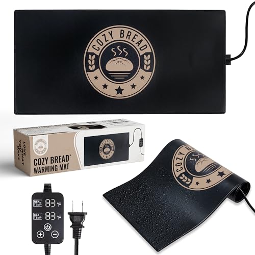 Cozy Bread® Sourdough Bread Proofing Mat for Home Bakers | USA Brand | Thermostat Controlled Bread Proofer (10" x 21") | Dough Riser Heating Mat image 2