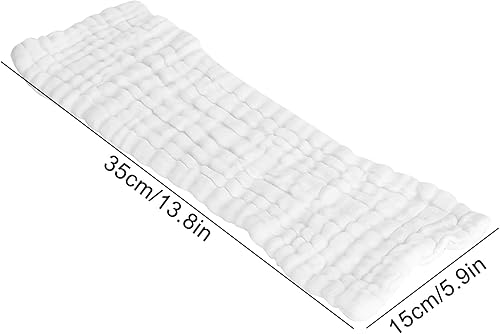 Miniatura 7 de ViaGasaFamido Pañales de algodón reutilizables, 5 unidades, pañales de gasa lavables de alta absorción, suaves para pañales de 14.96 x 5.51