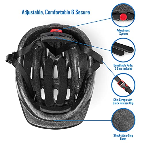 Team Obsidian: Kids Bike Helmet – Highly Adjustable from Toddler to Youth Size, Ages 3-8 Years Old – Breathable Kids Bicycle Helmet - Durable Toddler Bike Helmet for Boys and Girls - Thumbnail 2