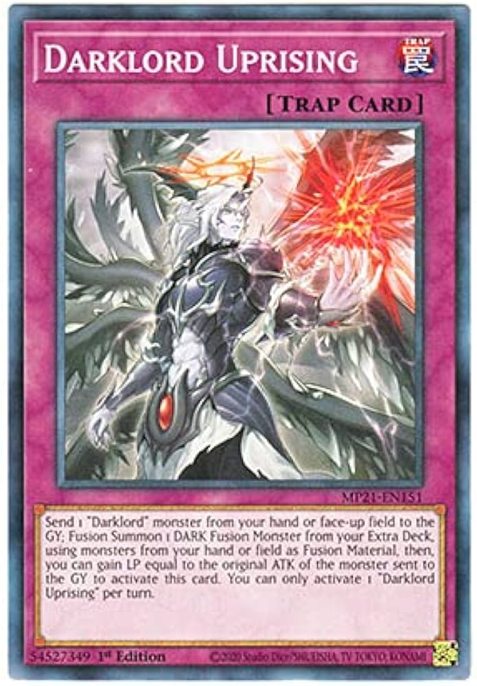 遊戯王 英語版 MP21-EN151 Darklord Uprising 叛逆の堕天使 (ノーマル) 1st Edition