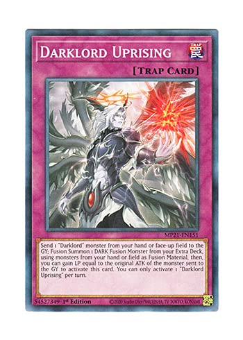 Amazon.co.jp: 遊戯王 英語版 MP21-EN151 Darklord Uprising 叛逆の堕